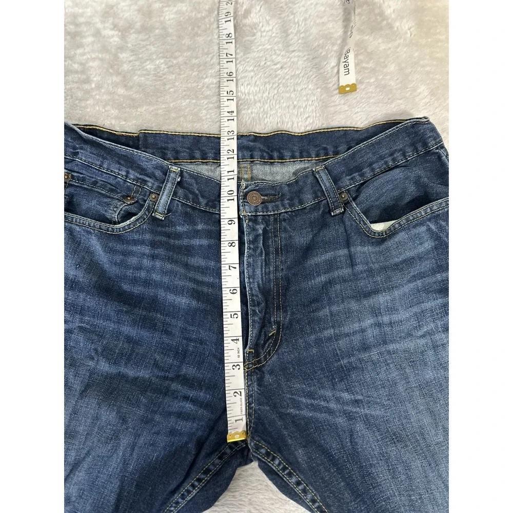 Levi's‎ 514 Mens Slim Straight Denim Blue Jeans Pants Size 36x30 Distressed